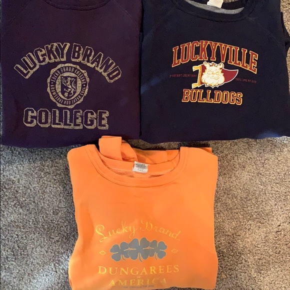 Lucky Brand Tops - Bundle of 3 Lucky Brand sweatshirts